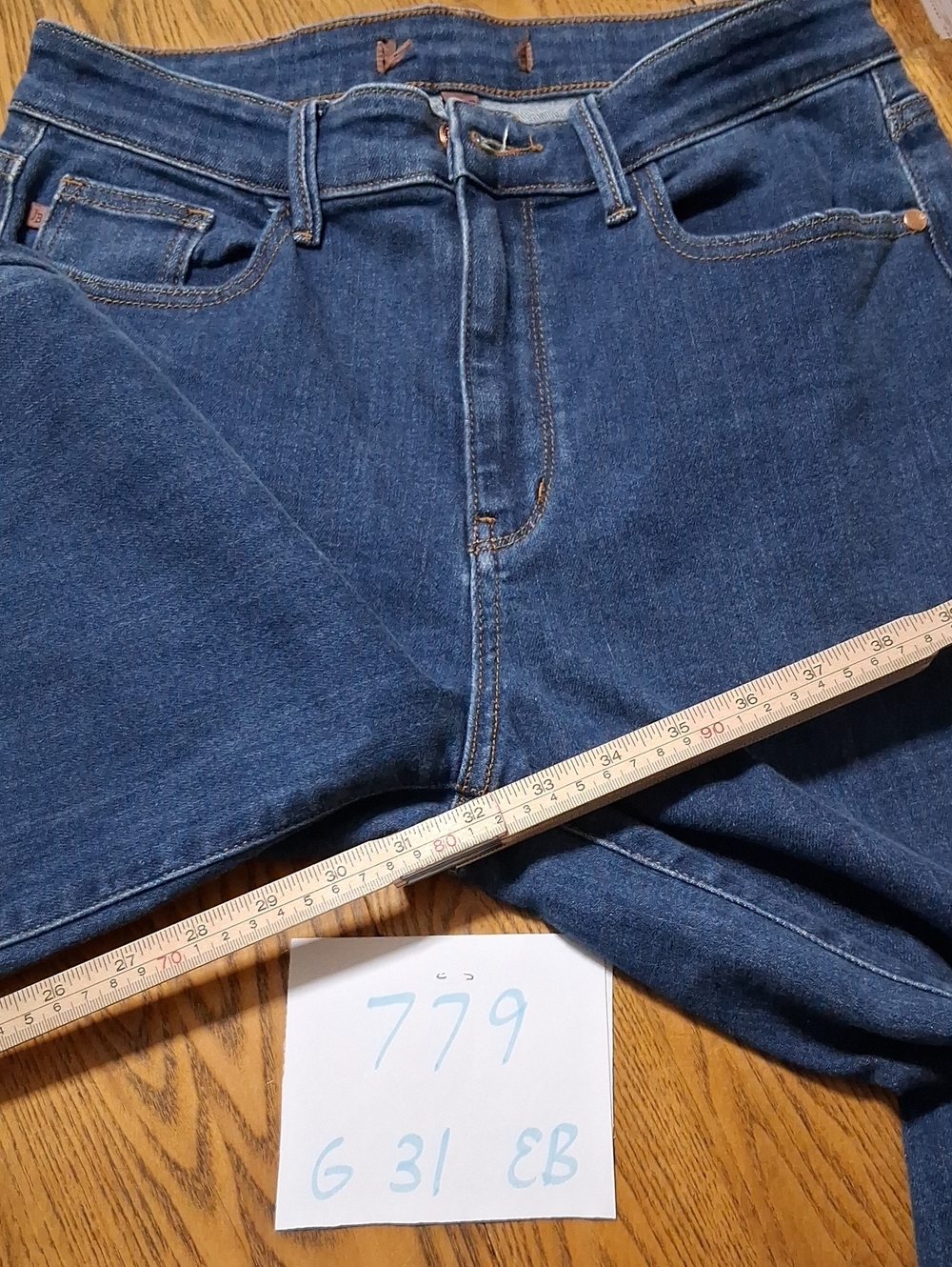 JUDY BLUE Jeans Womens 9 / 29 BLUE WIDE LEGS Denim Preowned Used - Picture 4 of 6